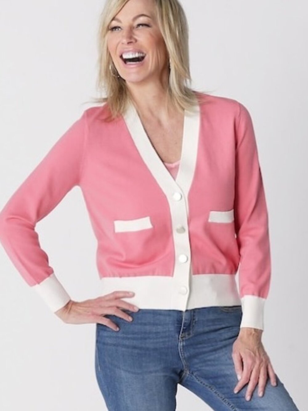 TSC BRIAN BAILEY PINK CAPRI SWEATER  SIZE XL